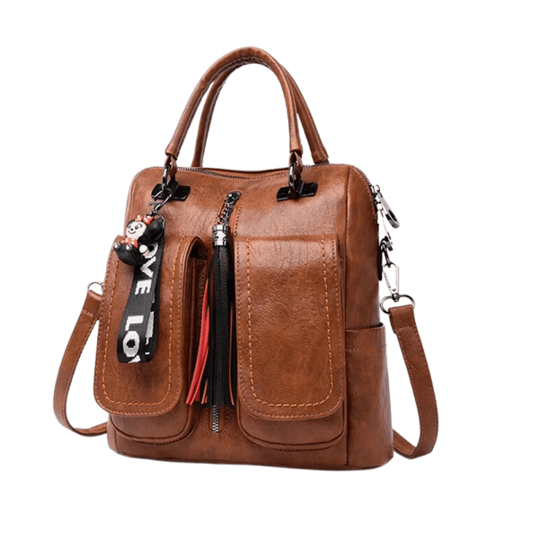 sac à dos carré cuir