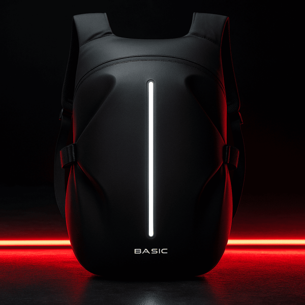 Sac à dos moto étanche avec bandes réfléchissantes pour casque