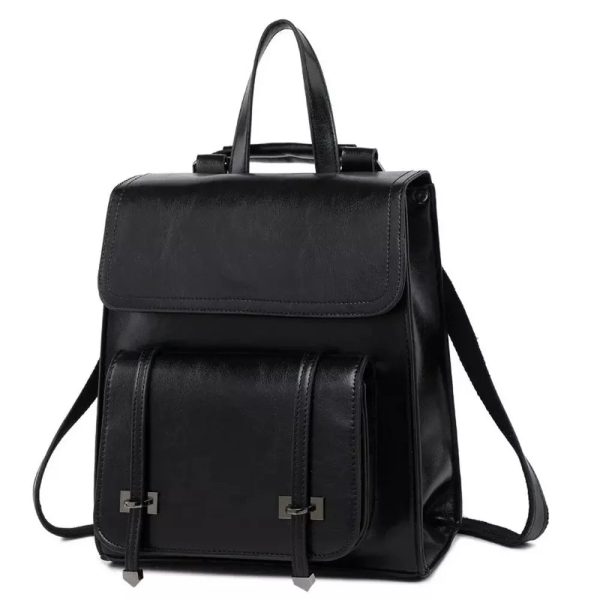 Petit cartable en cuir
