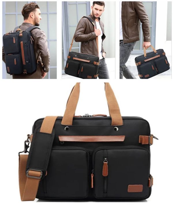 Sac à Dos Convertible Sacoche Ordinateur élégant