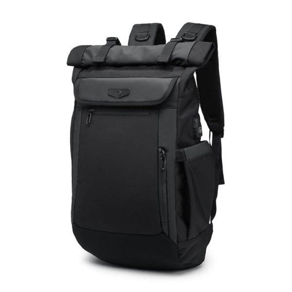 Sac à Dos Roll Top Backpack USB élégant