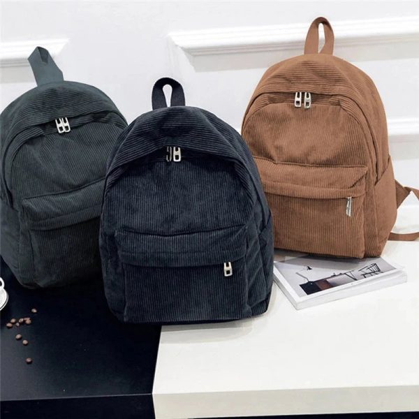sac à dos velours côtelé élégant