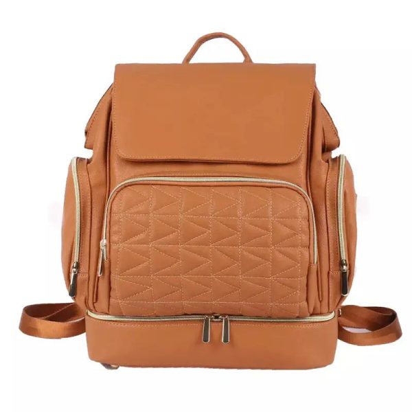 sac à dos à langer cuir